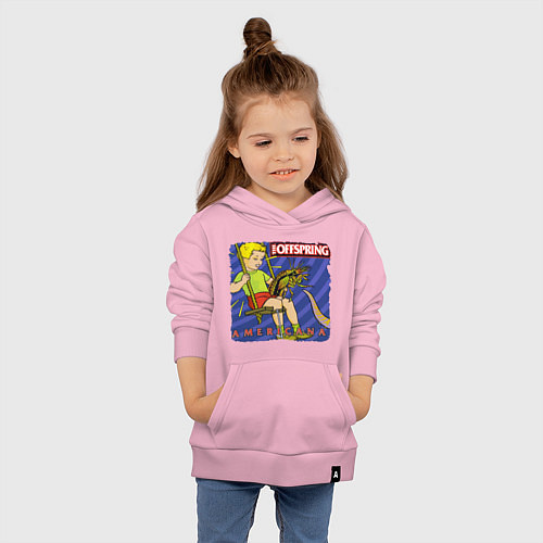 Детская толстовка-худи The Offspring: Americana / Светло-розовый – фото 4