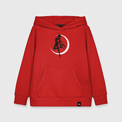 Толстовка детская хлопковая Луна, цвет: красный