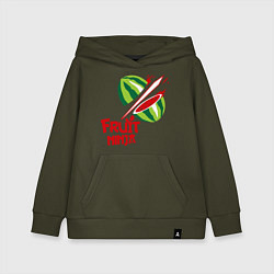Толстовка детская хлопковая Fruit Ninja, цвет: хаки