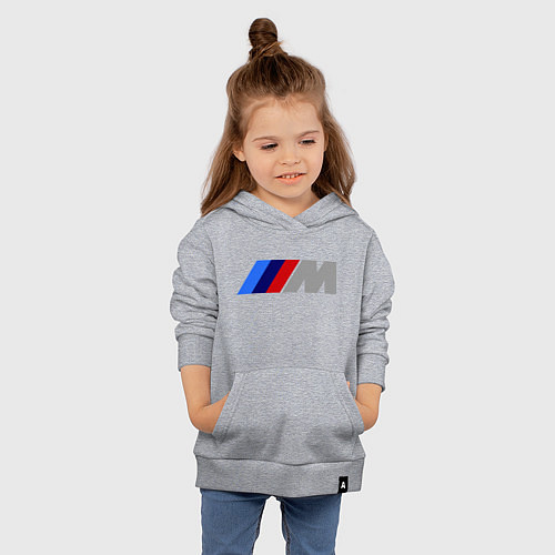 Детская толстовка-худи BMW M / Меланж – фото 4