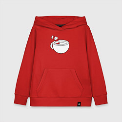 Толстовка детская хлопковая Red Cuphead, цвет: красный
