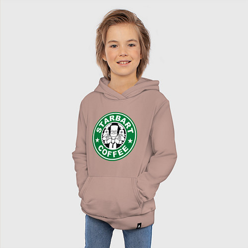 Детская толстовка-худи Starbart / Пыльно-розовый – фото 3