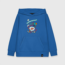 Толстовка детская хлопковая Я ж программист, цвет: синий