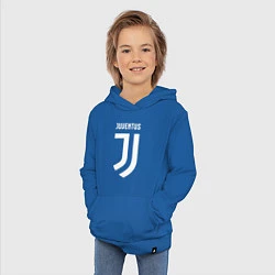 Толстовка детская хлопковая FC Juventus, цвет: синий — фото 2