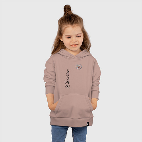 Детская толстовка-худи Cadillac / Пыльно-розовый – фото 4