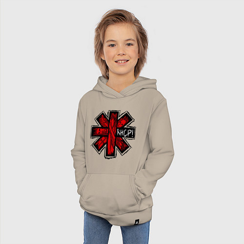 Детская толстовка-худи Red Hot Chili Peppers / Миндальный – фото 3
