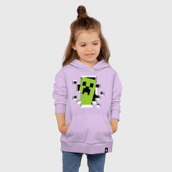 Толстовка детская хлопковая Crash Minecraft, цвет: лаванда — фото 2