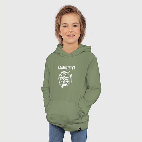 Детская толстовка-худи Amatory / Авокадо – фото 3