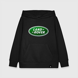 Толстовка детская хлопковая Logo Land Rover, цвет: черный