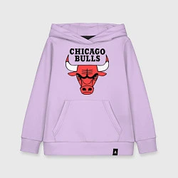 Толстовка детская хлопковая Chicago Bulls, цвет: лаванда