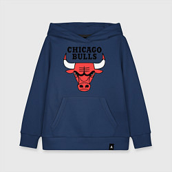 Толстовка детская хлопковая Chicago Bulls, цвет: тёмно-синий