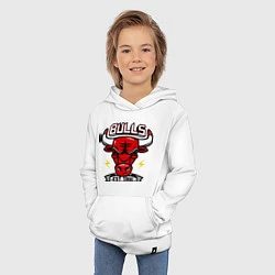 Толстовка детская хлопковая Chicago Bulls est. 1966, цвет: белый — фото 2