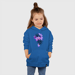 Толстовка детская хлопковая Krokus Flower, цвет: синий — фото 2