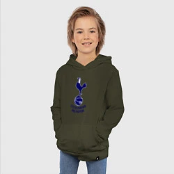 Толстовка детская хлопковая Tottenham FC, цвет: хаки — фото 2