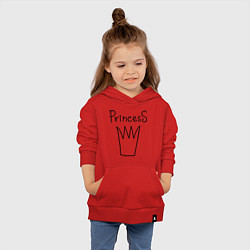 Толстовка детская хлопковая PrincesS picture, цвет: красный — фото 2