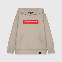 Толстовка детская хлопковая Suprememe, цвет: миндальный