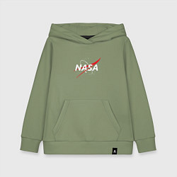 Толстовка детская хлопковая NASA: Space Arrow, цвет: авокадо