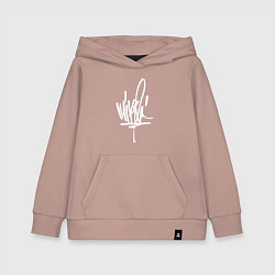 Толстовка детская хлопковая Mike Shinoda: autograph, цвет: пыльно-розовый