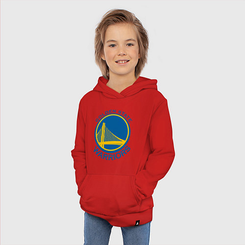 Детская толстовка-худи Golden state Warriors / Красный – фото 3