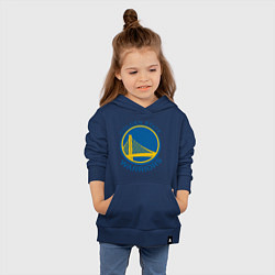 Толстовка детская хлопковая Golden state Warriors, цвет: тёмно-синий — фото 2
