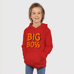 Толстовка детская хлопковая Big Boss, цвет: красный — фото 2