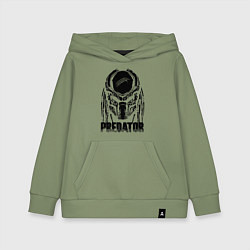 Толстовка детская хлопковая Predator Mask, цвет: авокадо