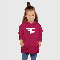 Толстовка детская хлопковая FAZE Symbol, цвет: маджента — фото 2