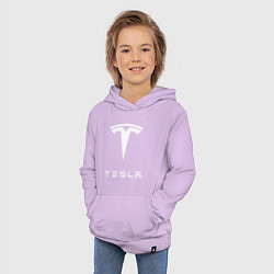 Толстовка детская хлопковая TESLA Mobile, цвет: лаванда — фото 2