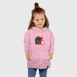 Толстовка детская хлопковая Боевая улитка, цвет: светло-розовый — фото 2