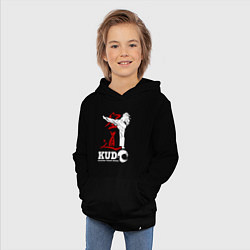 Толстовка детская хлопковая Kudo, цвет: черный — фото 2