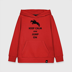 Детская толстовка-худи Keep Calm & Jump On