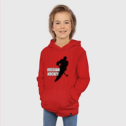 Толстовка детская хлопковая Russian Red Hockey, цвет: красный — фото 2