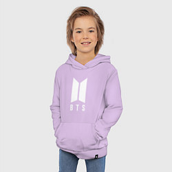 Толстовка детская хлопковая BTS J-HOPE, цвет: лаванда — фото 2