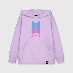 Толстовка детская хлопковая BTS: Neon V, цвет: лаванда