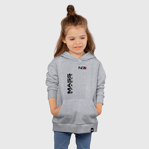 Детская толстовка-худи MASS EFFECT N7 / Меланж – фото 4