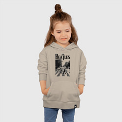 Толстовка детская хлопковая The Beatles: Mono Abbey Road, цвет: миндальный — фото 2
