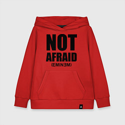 Толстовка детская хлопковая Not Afraid, цвет: красный