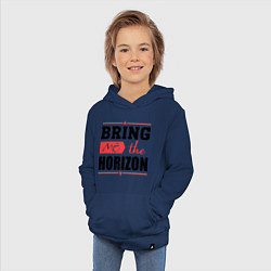 Толстовка детская хлопковая Bring me the horizon, цвет: тёмно-синий — фото 2