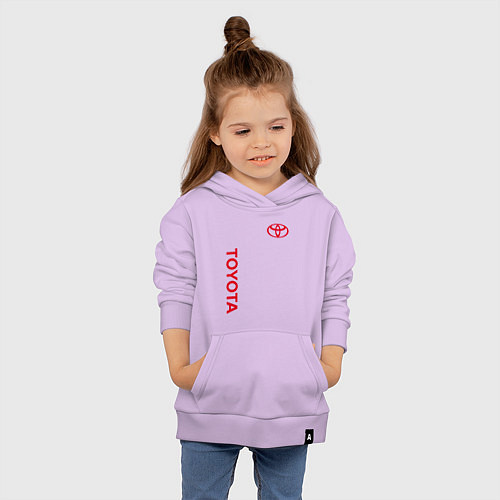 Детская толстовка-худи TOYOTA / Лаванда – фото 4