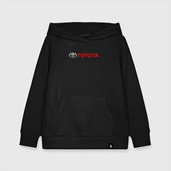 Толстовка детская хлопковая TOYOTA, цвет: черный