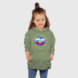 Толстовка детская хлопковая Emercom Russia, цвет: авокадо — фото 2