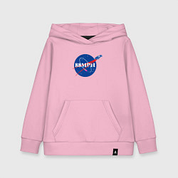 Толстовка детская хлопковая NASA Delorean 88 mph, цвет: светло-розовый