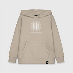 Толстовка детская хлопковая BRING ME THE HORIZON, цвет: миндальный