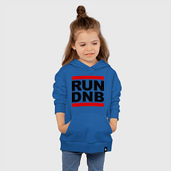 Толстовка детская хлопковая RUN DNB, цвет: синий — фото 2