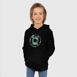 Толстовка детская хлопковая Green Lantern, цвет: черный — фото 2