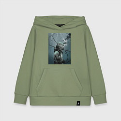 Толстовка детская хлопковая Death Stranding, цвет: авокадо