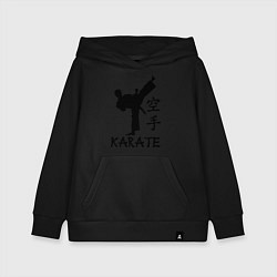 Толстовка детская хлопковая Karate craftsmanship, цвет: черный