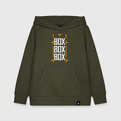 Толстовка детская хлопковая Box box box, цвет: хаки