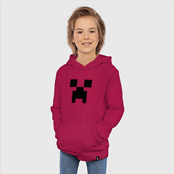 Толстовка детская хлопковая Minecraft, цвет: маджента — фото 2
