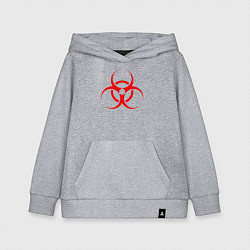 Толстовка детская хлопковая BIOHAZARD, цвет: меланж